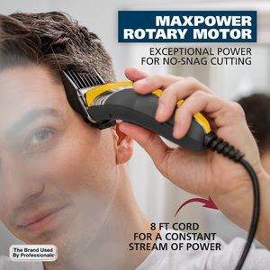 LifeProof Corded Hair Clipper Kit, Men or Women, 21pc, Yellow - 79610-600